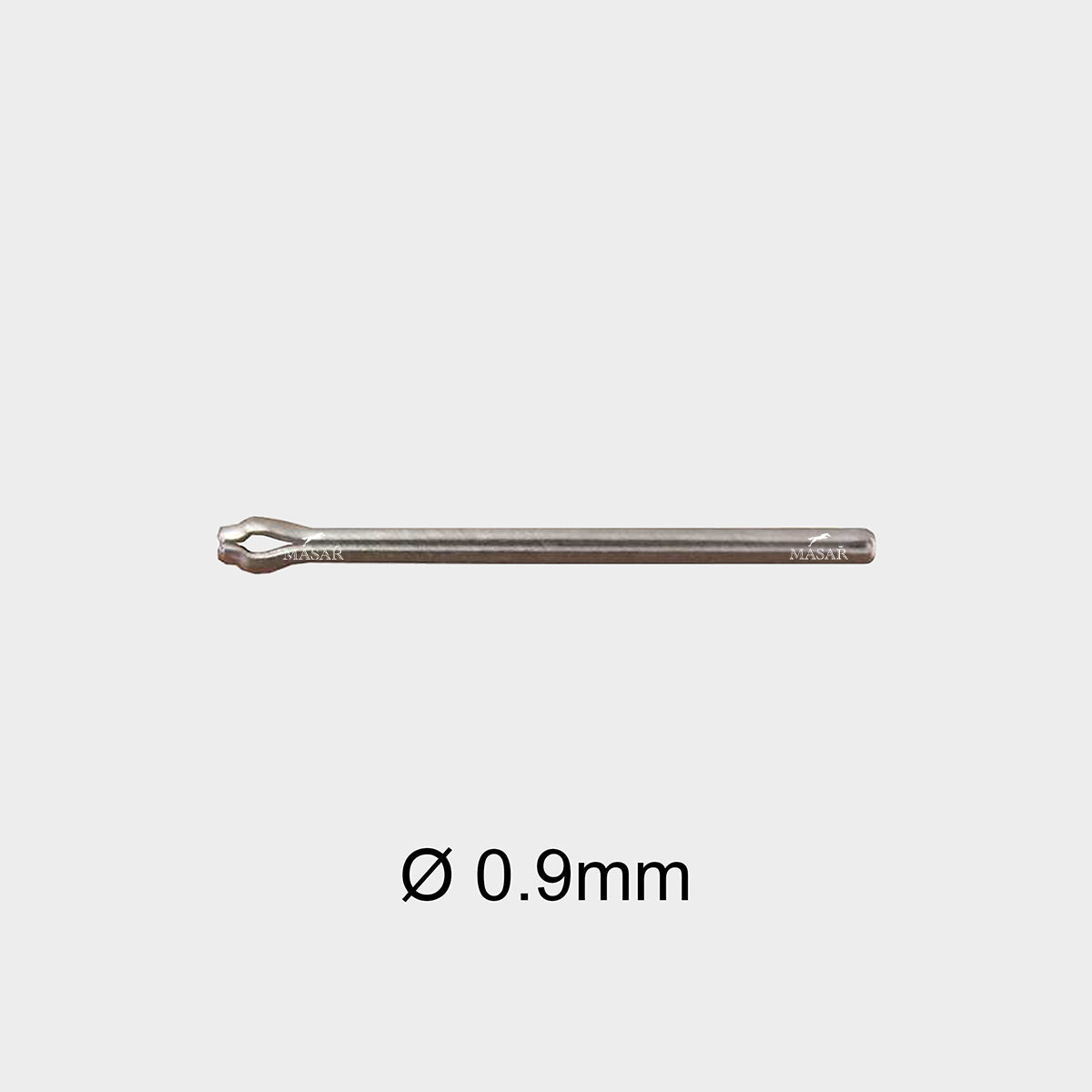 Masar Premium Ø 0,9 mm - Pasador partido - Para correa de reloj - Acero inoxidable 316L - 2 piezas