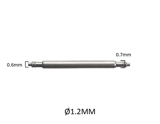 Masar SLX Ø 1,2mm - Barrettes à ressort pour bracelet de montre - Inox 316L - 0,6mm - 2 pcs
