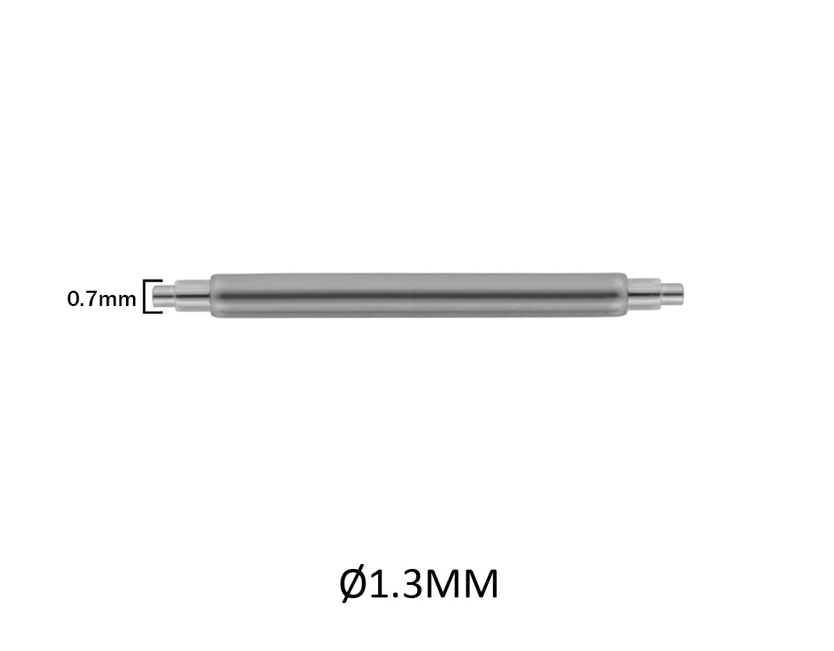 Masar 7mm à 24mm XDS Ø 1,3mm - Barres à ressort pour bracelet de montre - Inox - 0,7mm - 2 pcs