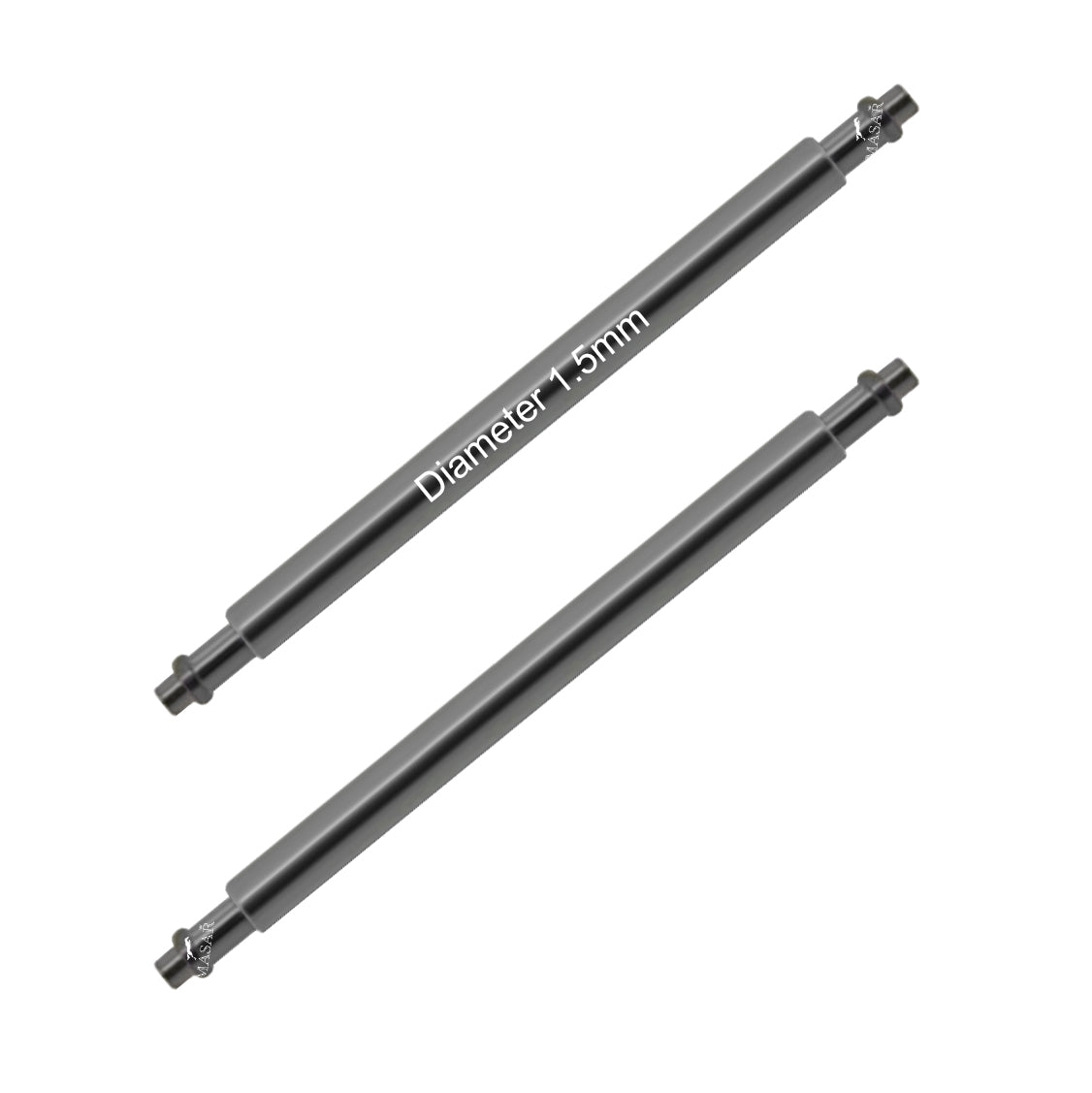 Masar 18mm a 24mm XSF Ø 1,5mm - Pasadores para correa de reloj - Acero inoxidable 316L - 0,8mm - 2 uds
