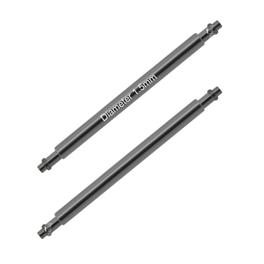 Masar Barrette à ressort Ø 1,5mm bracelet de montre XSF Inox – Pointe Courte - 2 Pcs