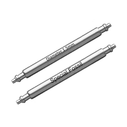 Masar XT Pompes, Tiges Ø 1,5mm Pour Fossil Bracelet de Montre - Inox - 2 pcs