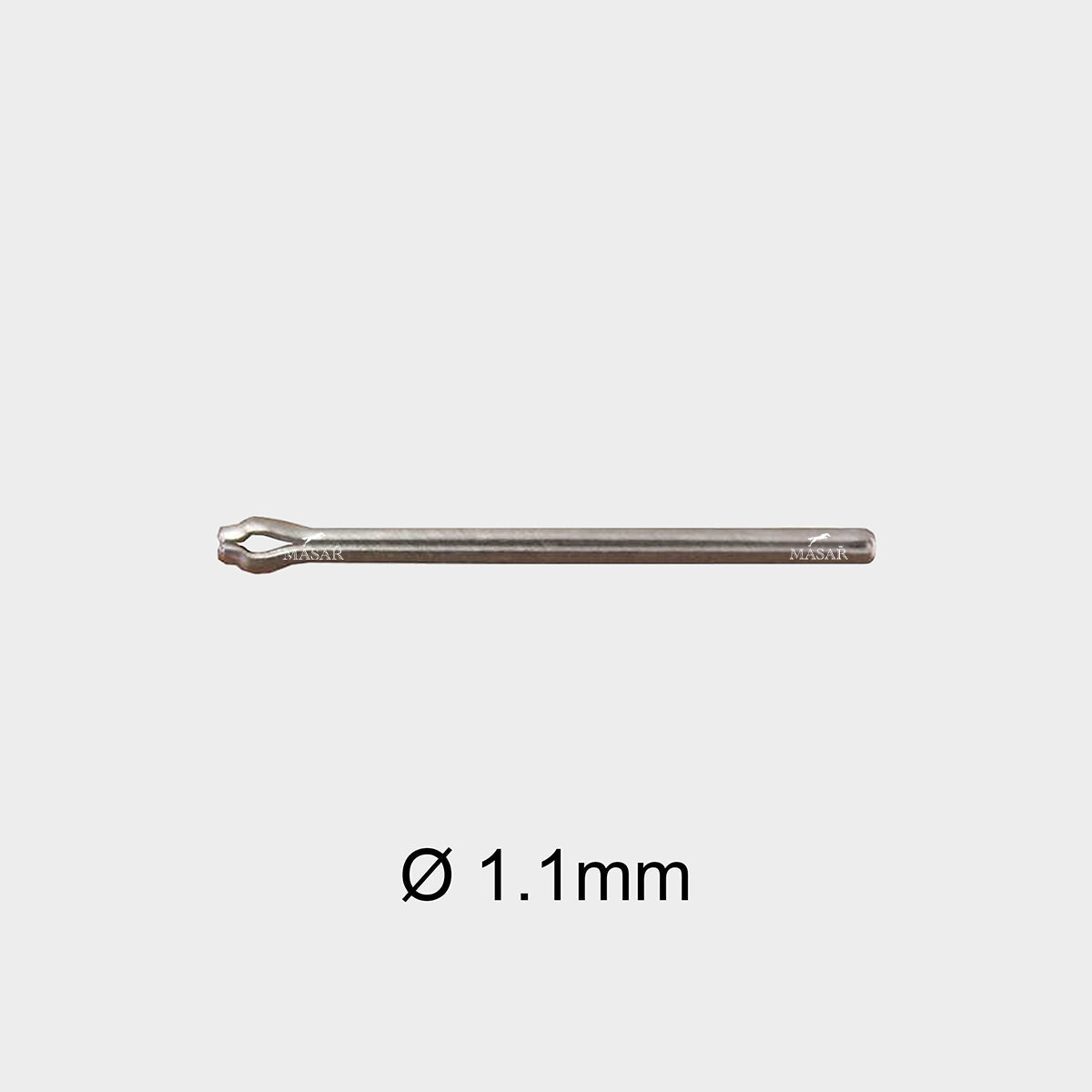 Pasador partido Masar Ø 1,1 mm - Correa de reloj - Acero inoxidable 316L premium - 2 piezas