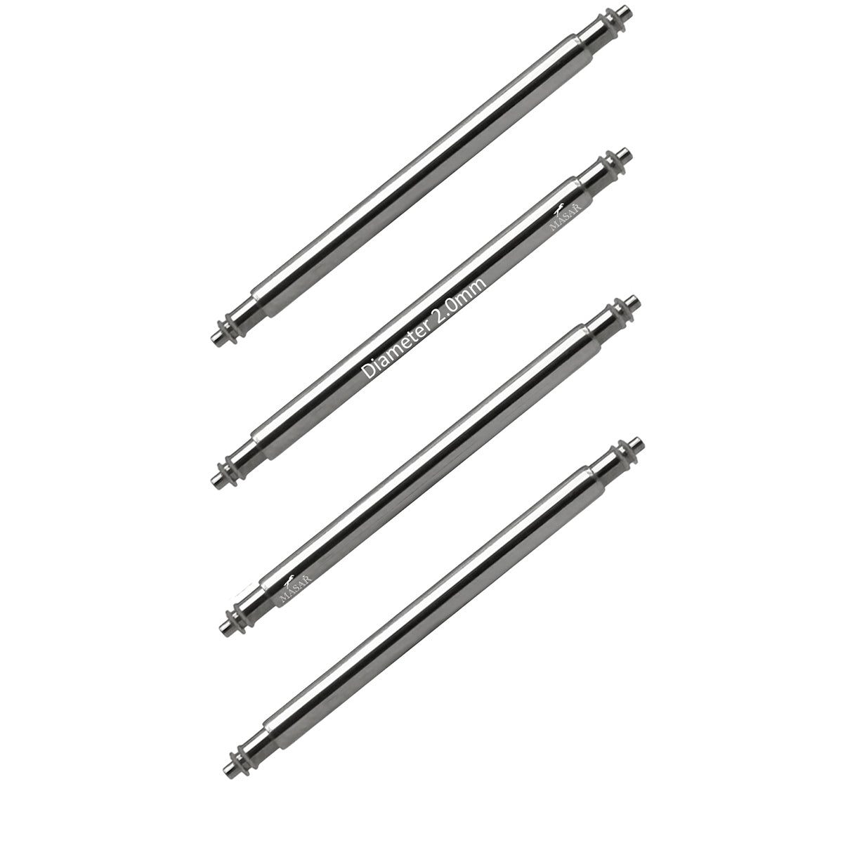 4 pasadores reforzados de 22 mm para reloj – Acero 316L