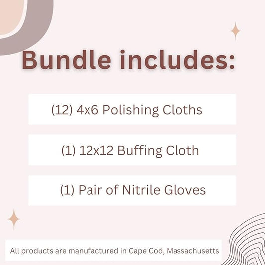 Cape Cod - Kit 12 Pcs - Lingettes - Rénovation Bracelet de montre, Bijoux