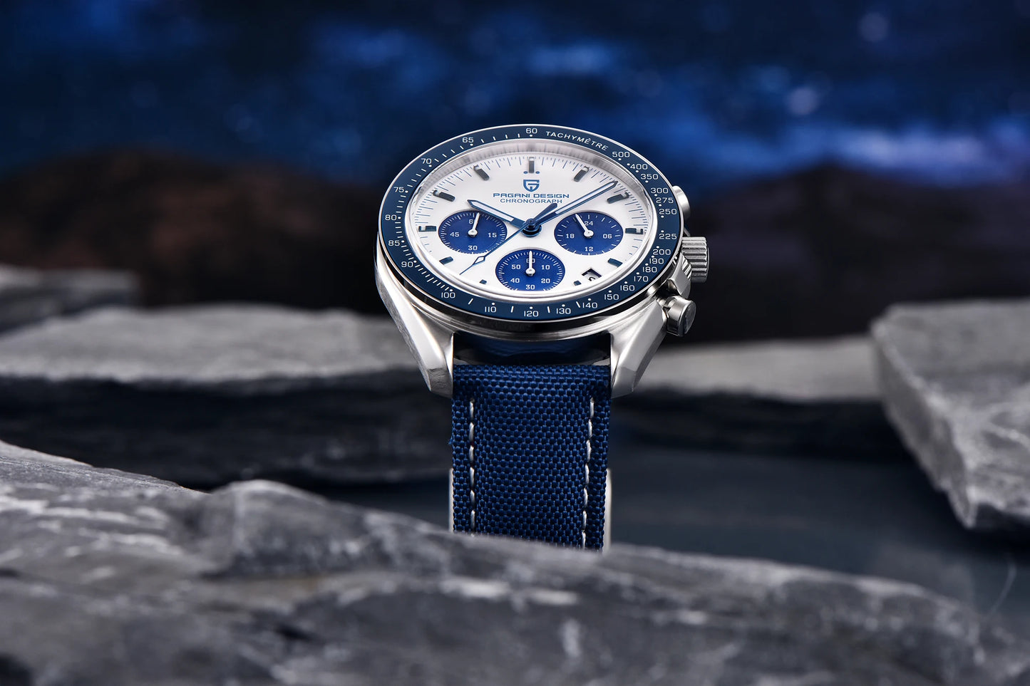 Orologio da uomo 40 mm Cronografo al quarzo - PAGANI DS AK Project AR Sapphire Date Sport