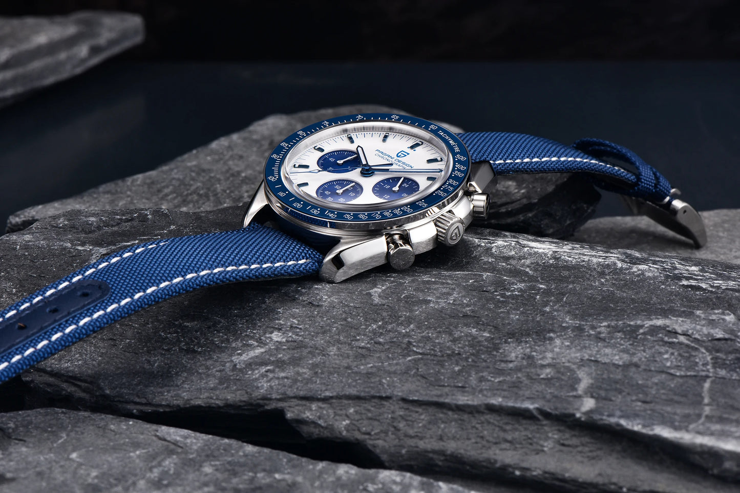 Orologio da uomo 40mm Cronografo al quarzo - PAGANI DESIGN Date AR Sapphire Sport