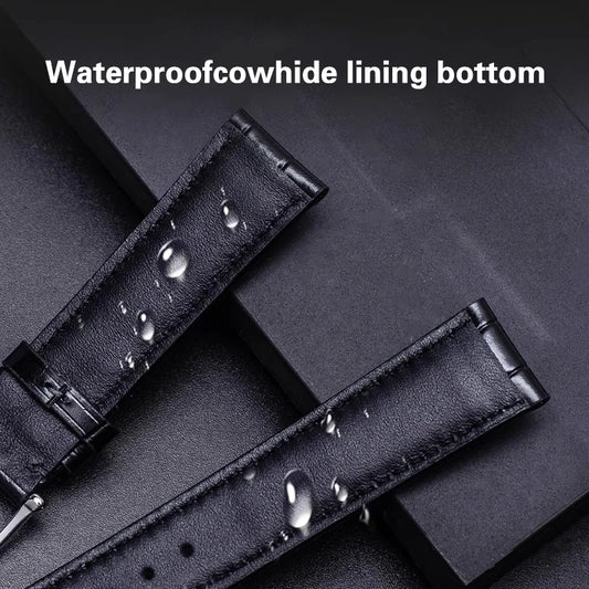 Genuine Leather Watch Strap for IWC Pilot Portuguese Portofino, 20mm 22mm Cowhide Watch Band for Bracelet