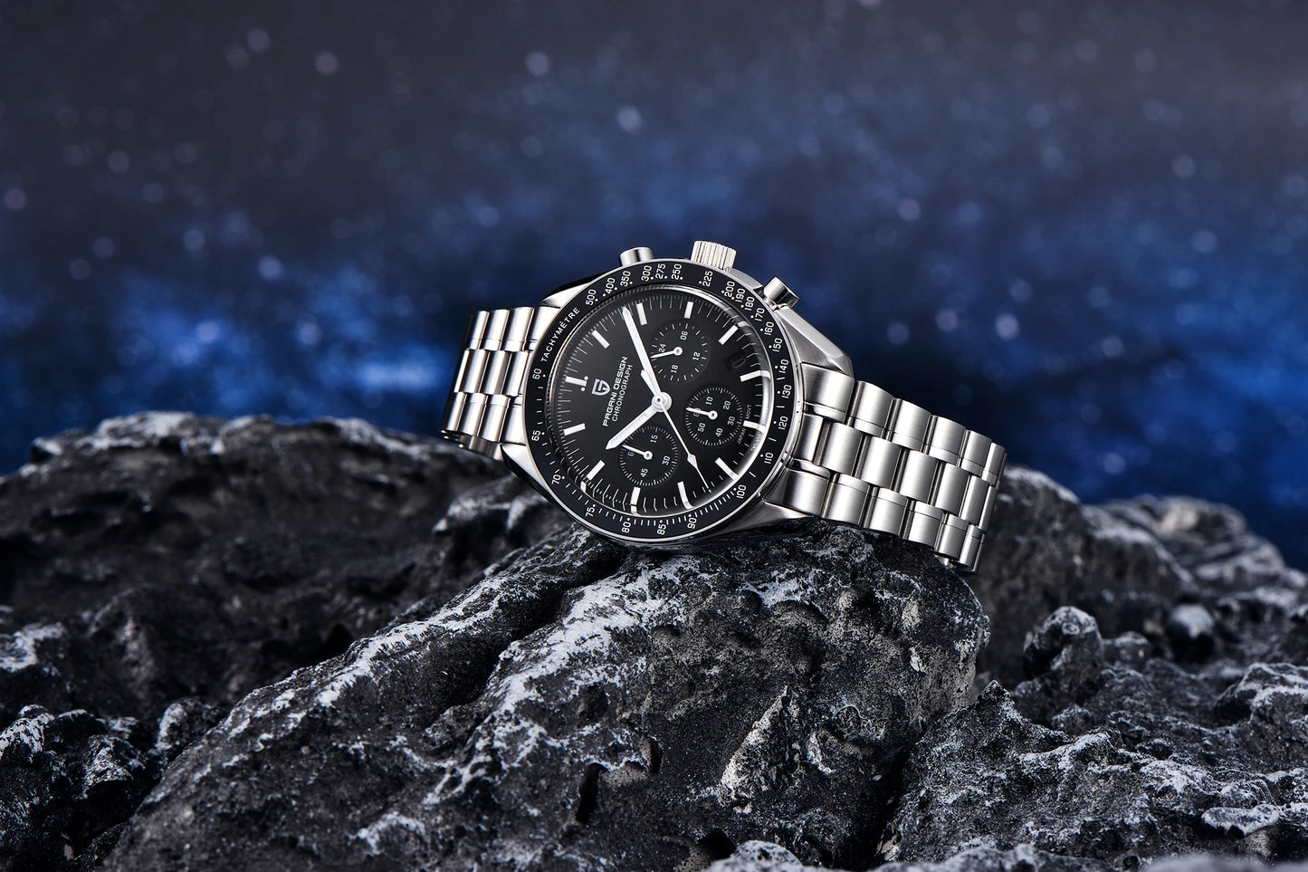 Orologio da uomo 40mm Cronografo al quarzo - PAGANI DESIGN Date AR Sapphire Sport
