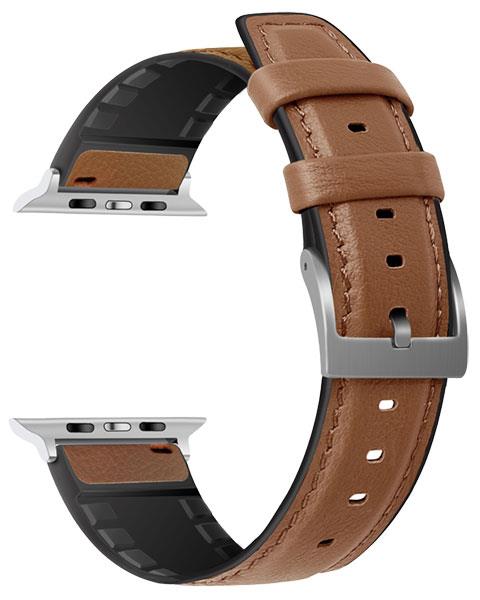 Cinturino Ibrido Pelle TPU - Compatibile con Apple Watch