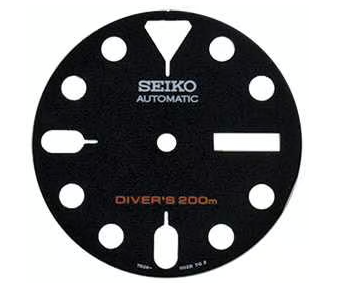 Cadran Seiko 7S26002RXB19 (Noir) - pour 7S26-0020 & 7S26-0029 - 1 Pc