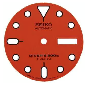 Cadran Seiko 7S26002LXY19 (Orange) - pour 7S26-0350 - 1 Pc