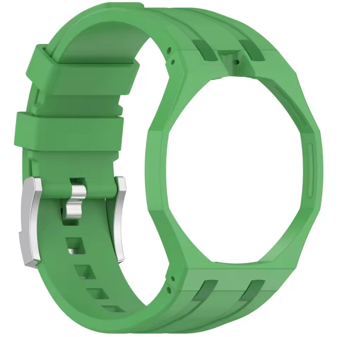 Masar Bracelet compatible avec Swatch Royal Pop x AP - Lépine → couronne à 12h - Silicone