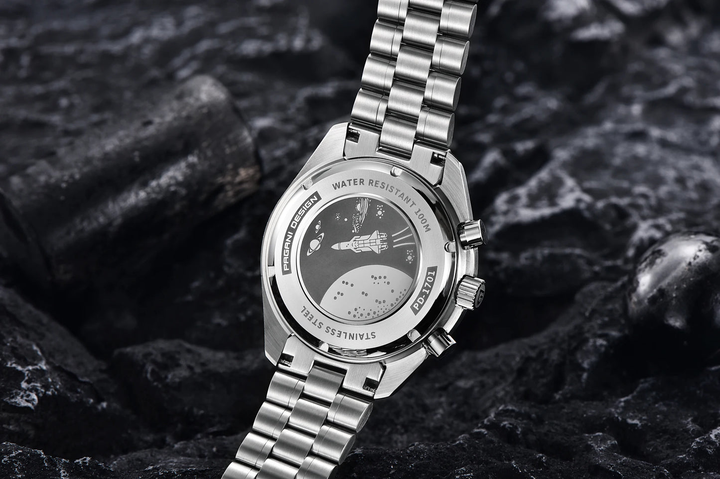 Orologio da uomo 40 mm Cronografo al quarzo - PAGANI DS AK Project AR Sapphire Date Sport