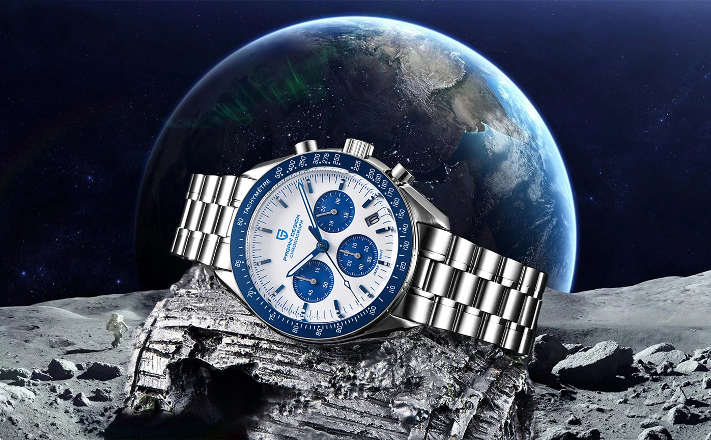 Orologio da uomo 40 mm Cronografo al quarzo - PAGANI DS AK Project AR Sapphire Date Sport