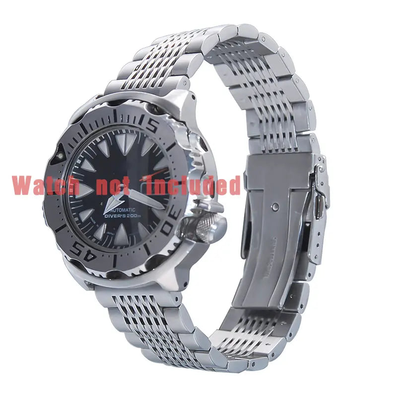 Luxury Solid Link Stainless Steel Watch Bracelet, Folding Clasp, Security Watch Strap Replacement, 18mm, 22mm, 20mm