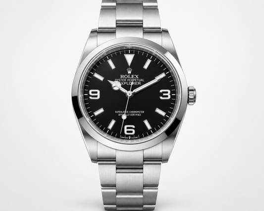Oyster Style Bracelet Acier 78690 – Compatible avec Rolex Explorer I (1) - End-links Type 558B