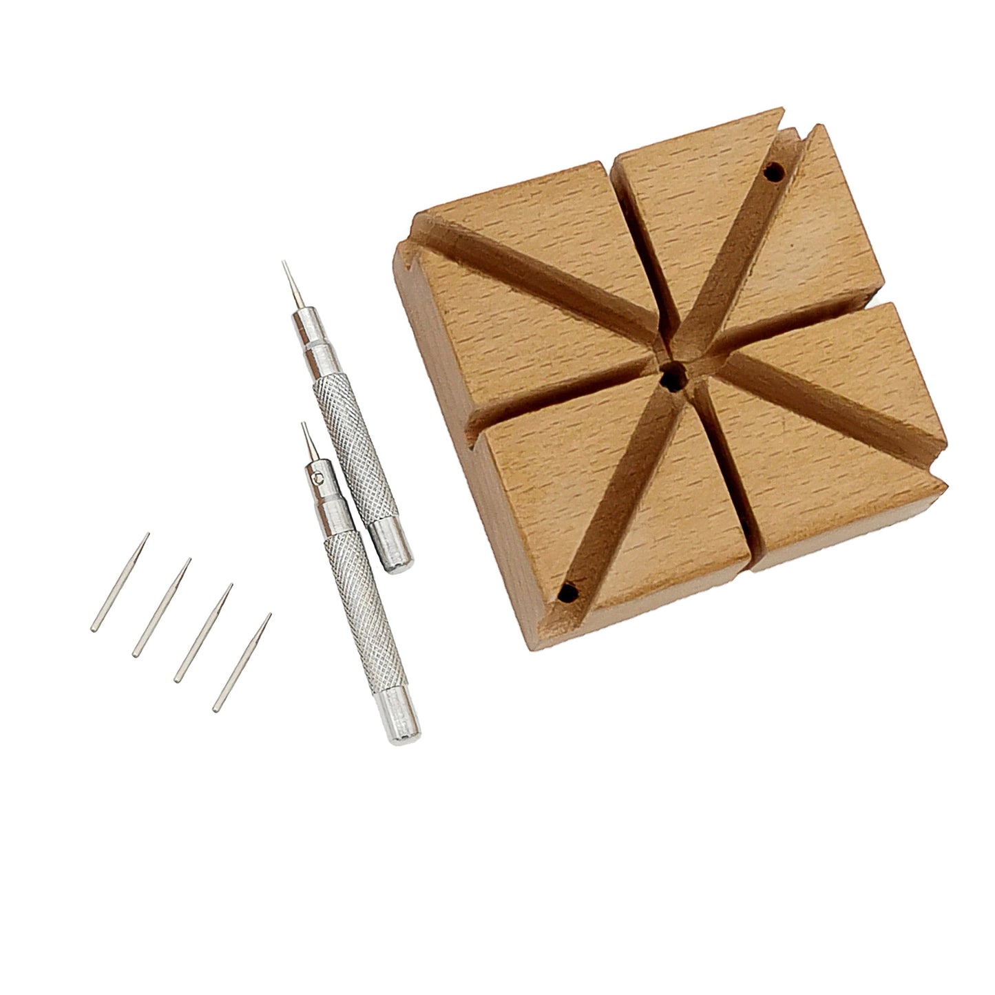 Kit de reparación de correas de reloj Masar Artisan de 8 piezas: martillo y soporte