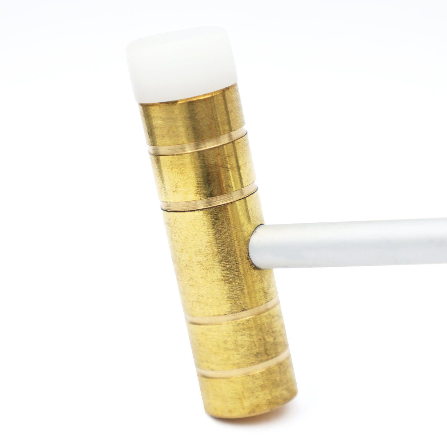Watchmaker's hammer – Brass and plastic, 55 g (2 oz) x 55 x 14 mm - for forming and bending metals – 39474