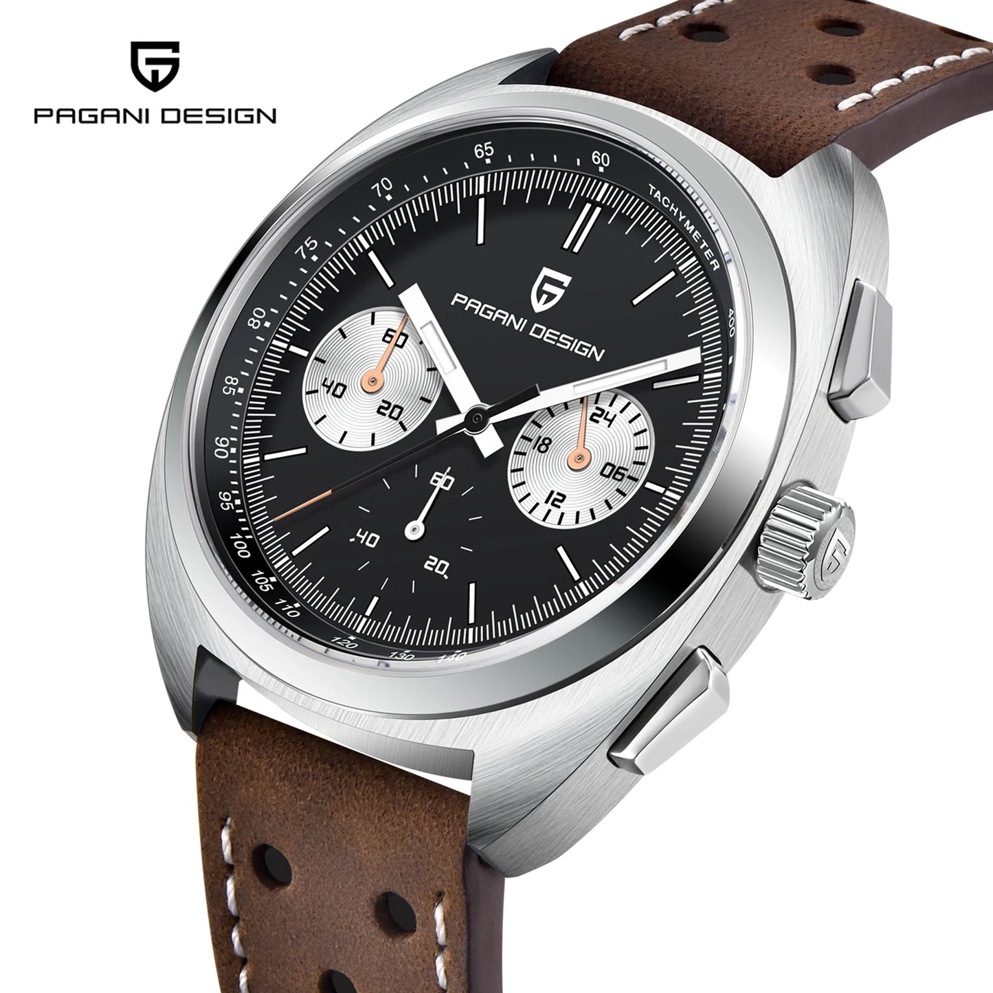 Orologio da uomo 39 mm cronografo al quarzo - PAGANI DS AR Sapphire Retro Sport