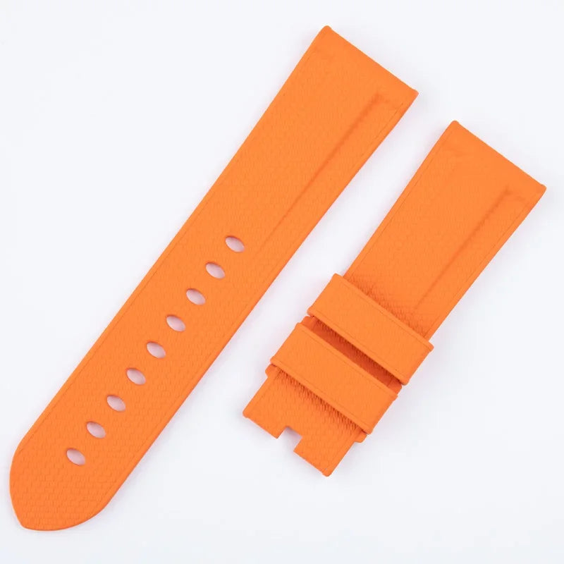 Cinturino per orologio in nylon intrecciato da 22 mm 24 mm con motivo intrecciato, in gomma fluorurata FKM, di ricambio per cinturino Panerai, per PAM111 441 Tudor Seiko.