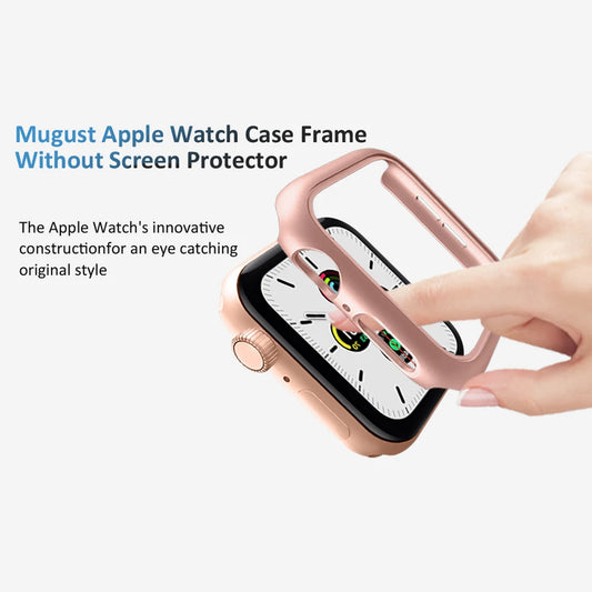 Комплект из 3 жестких чехлов для Apple Watch 45мм 41мм 38мм 42мм 40мм 44мм, матовый защитный бампер для iWatch SE 9 8 7 6 5 4 3 2