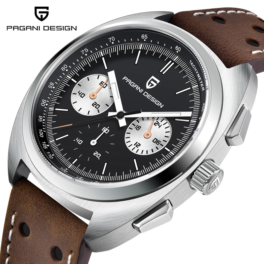 Orologio da uomo 39 mm cronografo al quarzo - PAGANI DS AR Sapphire Retro Sport