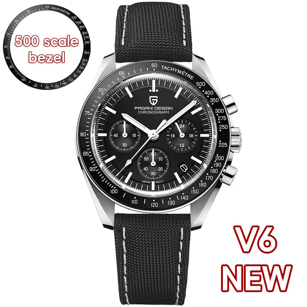 Orologio da uomo 40 mm Cronografo al quarzo - PAGANI DS AK Project AR Sapphire Date Sport