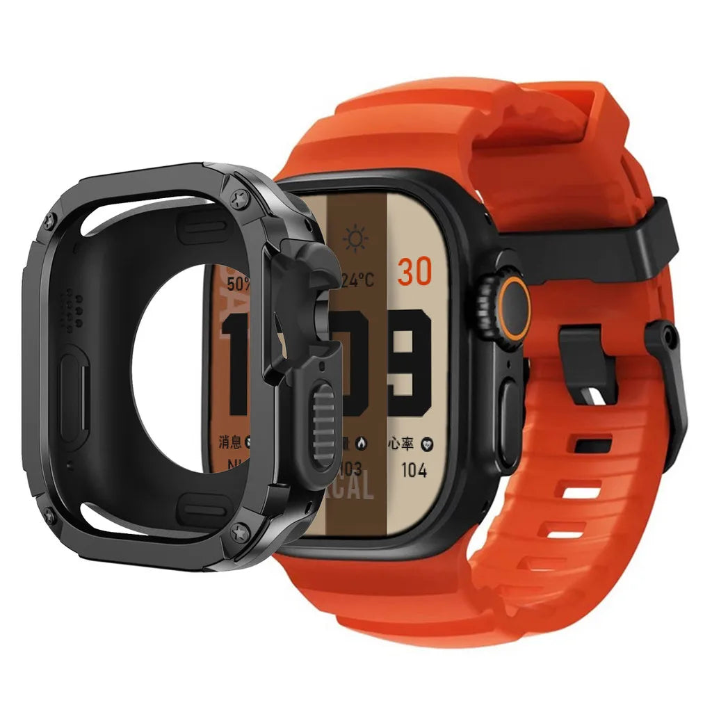Cinturino + Custodia per Apple Watch 46mm 45mm 44mm 40 41mm per Iwatch Series 6 5 4 SE Accessori