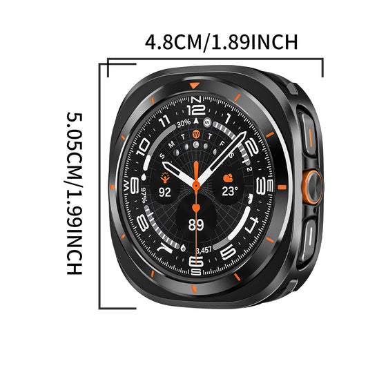BUSKOZ 1/2件套 三星 Galaxy Watch Ultra 金属保护壳,不含屏幕保护膜,配件