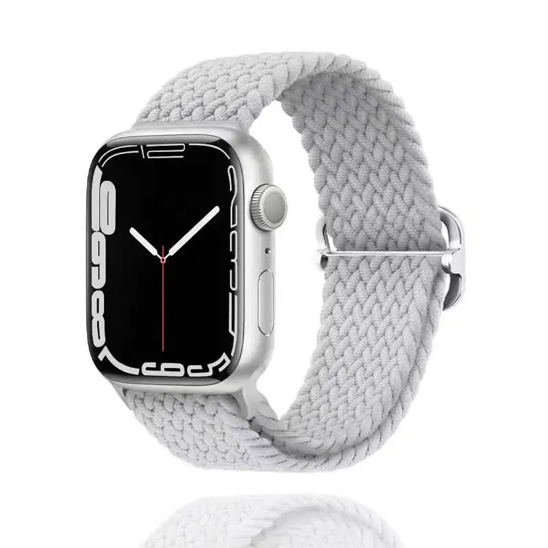 Cinturino in nylon intrecciato traspirante e morbido per Apple IWatch Series 11 10 9 8 7 6 5 4 SE 40/41/42/44/45/46mm