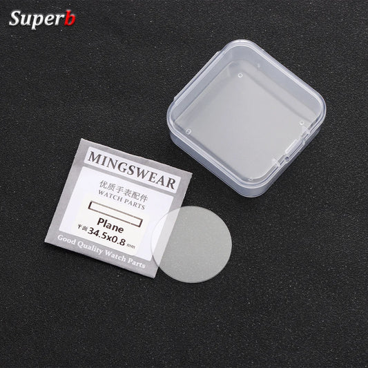 Diameters 20-34.5mm 28-38.5mm Replacement Flat Watch Glass 0.8/1.2mm Thickness Clear Crystal Watch Accessories