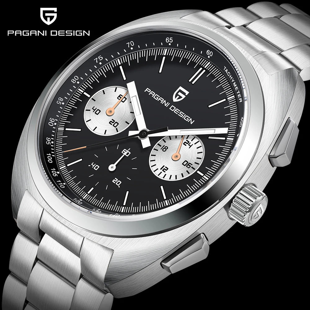 Orologio da uomo 39 mm cronografo al quarzo - PAGANI DS AR Sapphire Retro Sport