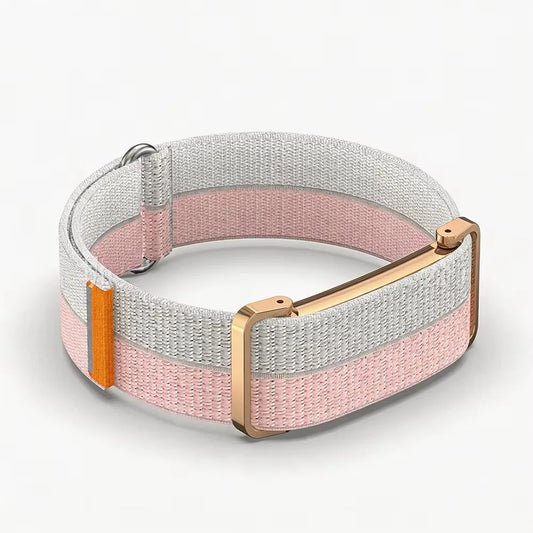 غطاء حماية معدني، حزام من النايلون لجهاز Google Fitbit Air، سوار بديل فائق النحافة، خفيف كالريشة، مسامي، سريع الفك