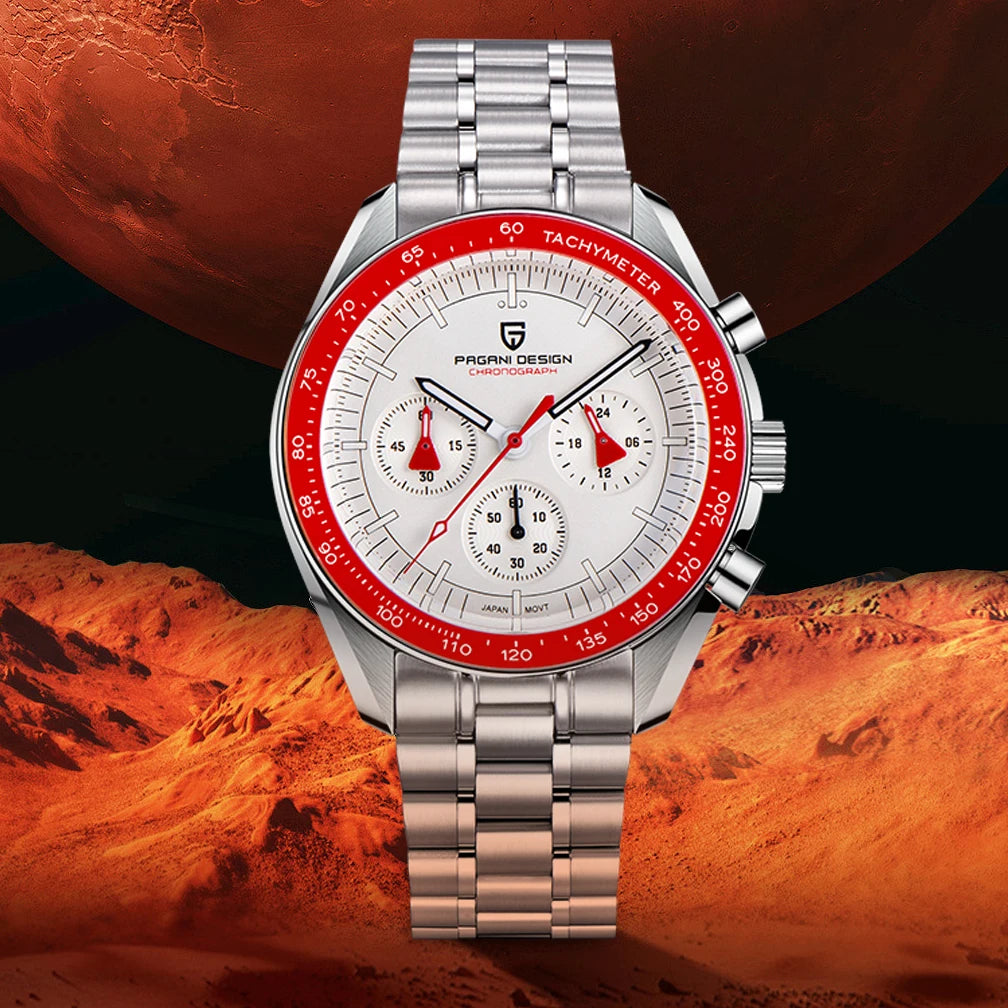 Orologio da uomo 40 mm Cronografo al quarzo - PAGANI DS AK Project AR Sapphire Date Sport