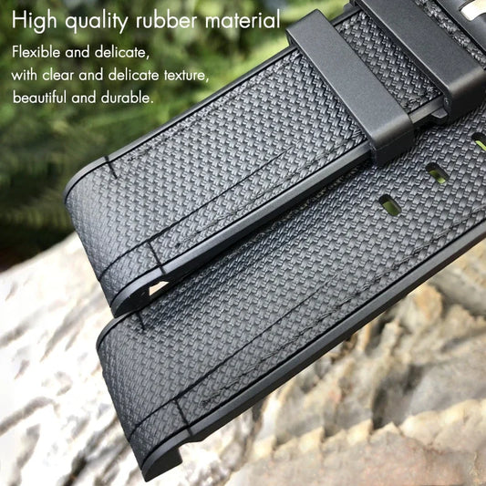 Nuovo cinturino in gomma naturale da 22mm 23mm per Tudor Black Bay Bronze, braccialetto bicolore in silicone morbido, con strumenti gratuiti