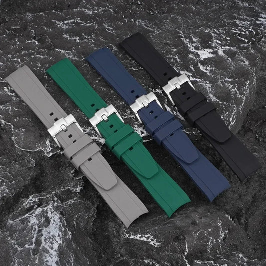 18 19 20 21mm 22mm cinturino in gomma per Rolex Submariner Sport Immersioni Braccialetto Orologio in Silicone per Citizen per Omega MoonSwatch per Seiko