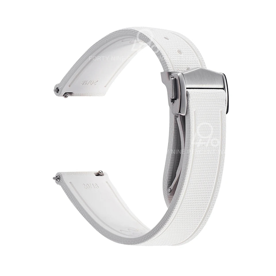 Bracelet universel à dégagement rapide, 20mm 21/22mm, 18/19mm/23mm/24mm, FKM, en caoutchouc, pour Omega Rolex Tissot Seiko