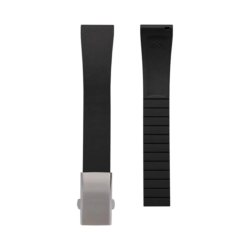 Cinturino per orologio in gomma fluorurata CTS FKM, 18 19 20 21 22 mm, tagliabile su misura, a sgancio rapido, cinturino universale regolabile da uomo e da donna