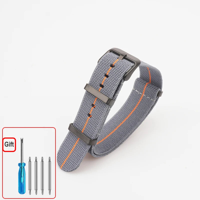 Cinturino per orologio NATO, paracadute in nylon elastico