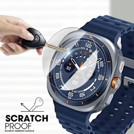 Samsung Galaxy Watch 8 40mm/44mm用 強化ガラススクリーンプロテクター、クラシック保護フィルム、自動位置合わせインストールキット