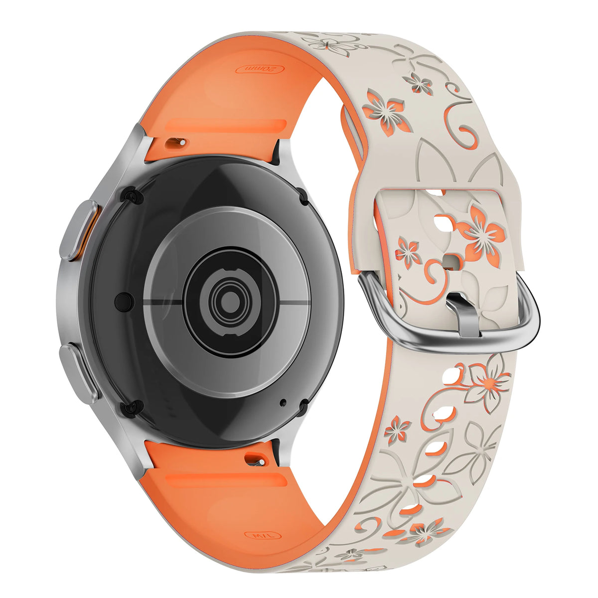 Силиконовый ремешок для Samsung Galaxy Watch 7 6 5 4 FE/5Pro 45мм без зазора, спортивный, с гравировкой, для Galaxy Watch6 Classic 43мм 47мм