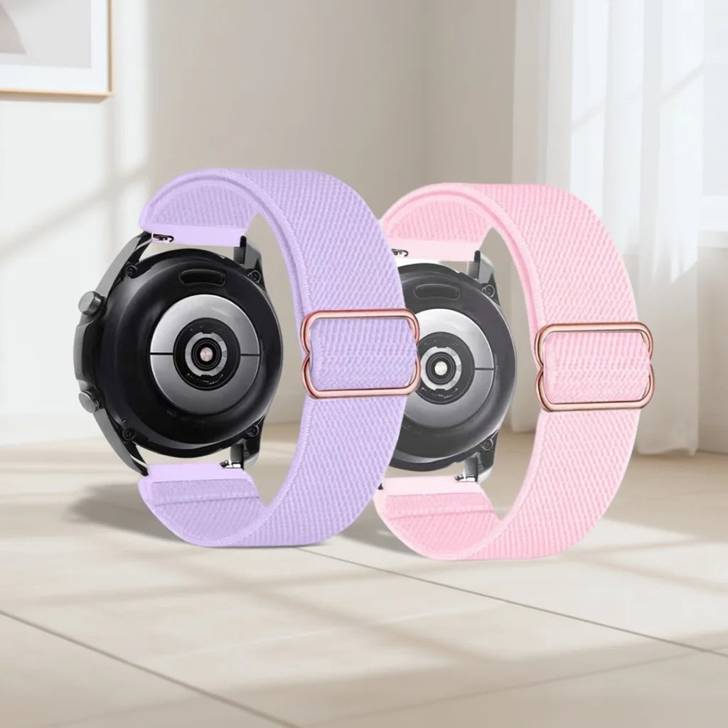 Cinturino intrecciato in nylon, 2 pezzi, per Huawei Watch 5 GT6 5 4 Pro, 46mm, elastico, per Amazfit Active Max/Balance 2/Bip 6 5