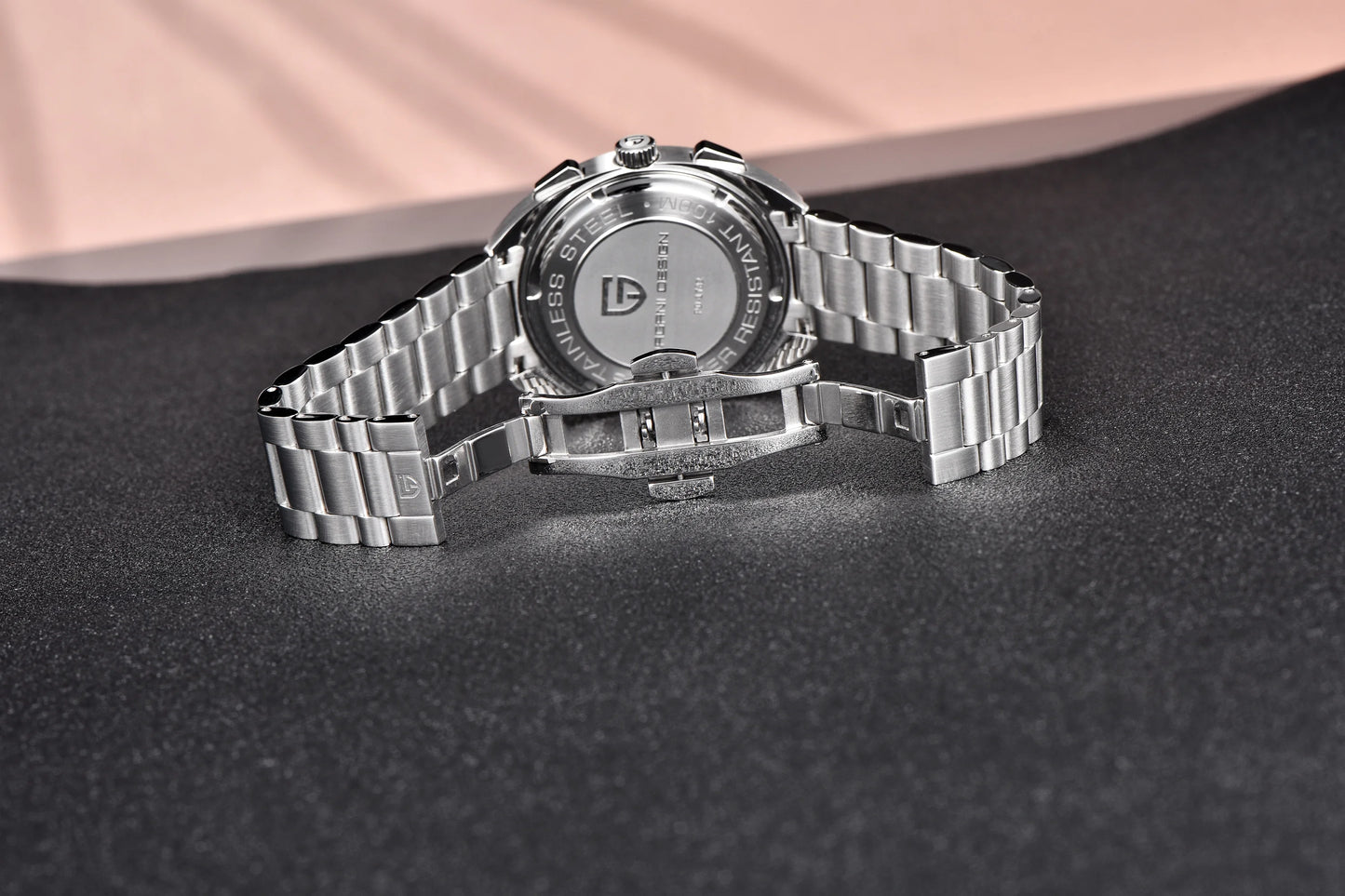 Orologio da uomo 39 mm Cronografo al quarzo - PAGANI DS Panda Dial VK63 Sapphire Sport
