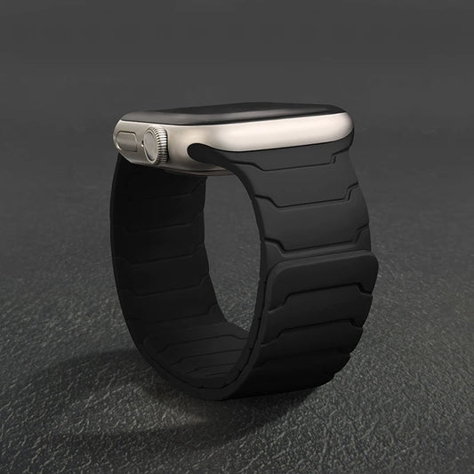 Magnetisches Armband für Apple Watch, 46 mm 44 mm 45 mm 40 mm 42 mm 41 mm, aus Silikon, Correa, Armband für IWatch Serie 11 10 SE 9 8 7 6 5 4 3