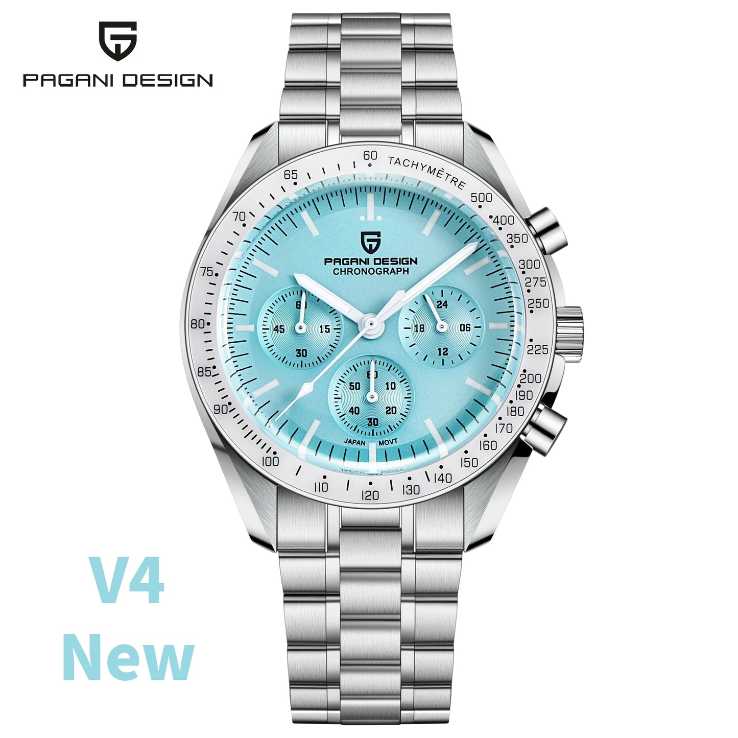 Orologio da uomo 40 mm Cronografo al quarzo - PAGANI DS AK Project AR Sapphire Date Sport