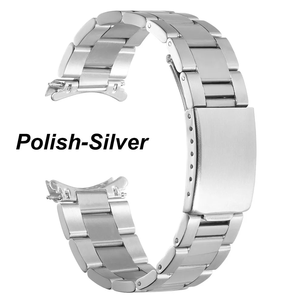 Cinturino per orologio di lusso con estremità curva, 18mm 19mm 20mm 21mm per Rolex Oyster Perpetual King 13mm 17mm, accessori per cinturino in acciaio inossidabile