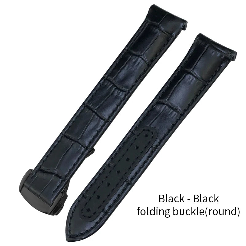 Genuine Cowhide Leather Watch Strap, 19mm 20mm 21mm, for Omega Seamaster 300 DE VILLE AT150 Moonswatch, Calfskin Watch Band