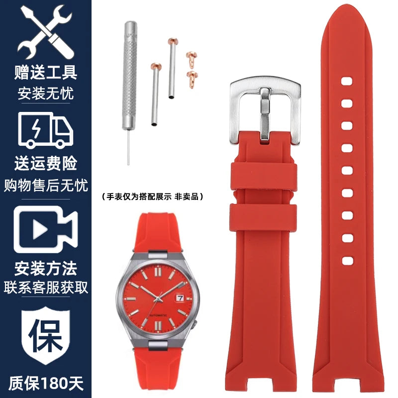 CITIZEN NJ0150/NJ0151-Bracelet de montre en caoutchouc pour hommes, série de couleurs plus proches, bracelet de montre centralisé à l'eau, bracelet en silicone étanche modifié, 22