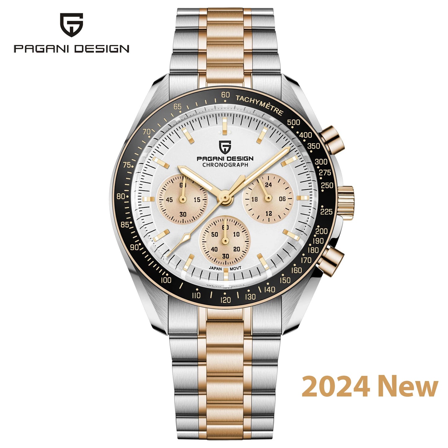 Orologio da uomo 40 mm Cronografo al quarzo - PAGANI DS AK Project AR Sapphire Date Sport
